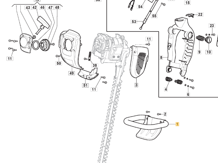 MacAllister MHTP245 Front Handle Fits MHTP24 - 2 MHTP245 - 2 123300014/0 Genuine - Outdoor Spares