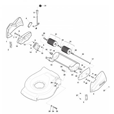 Mountfield HP180R Height Adjust Knob Fits HP465R S421R HP 322394516/0 Genuine - Outdoor Spares