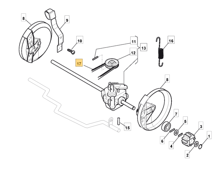 Mountfield Lawnmower Drive Belt Fits SP534 SP536 5020PD 135064000/0 - Outdoor Spares