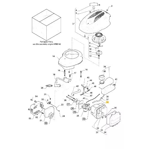 Mountfield SP42 SP ST 120 OHV Fuel Pipe Part Number 118551481/0 Also SP46 SP160R - Outdoor Spares