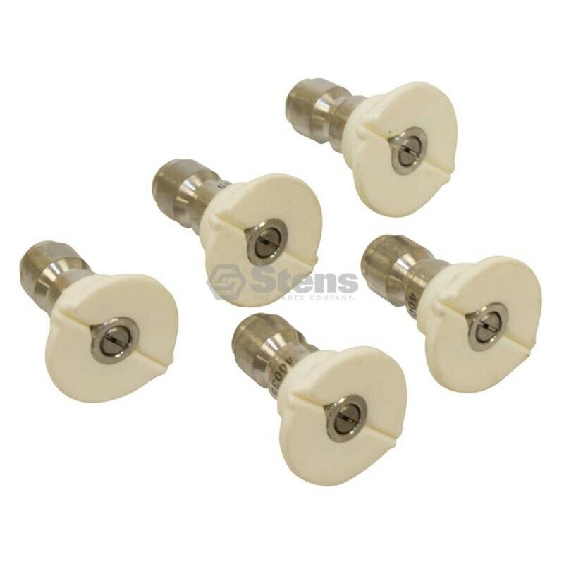 Stens Pressure Washer White 40° Spray Angle Nozzle Shop Pack Size 4.0 - Outdoor Spares