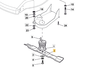 Stiga Combi 53 Blade Fits Collector 46S Collector 53 181004381/1 Genuine Parts - Outdoor Spares