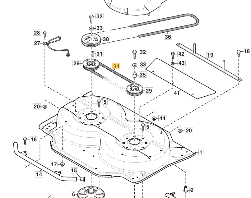 Stiga Deck Villa 85 Combi Toothed Belt 9585 - 0161 - 01 Genuine Replacement Part - Outdoor Spares