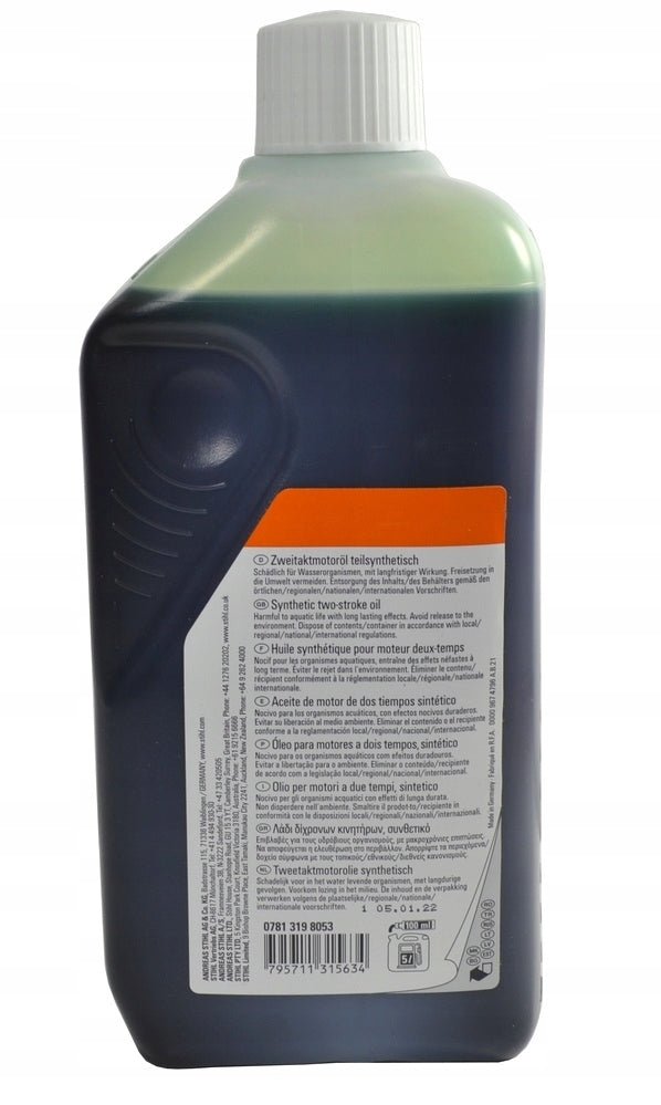 Stihl HP Super 2 - Stroke Oil 1L - Semi - Synthetic Low Smoke - Outdoor Spares