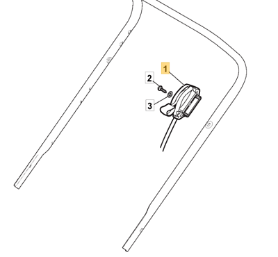 Throttle Cable Compatible With Mountfield SP454 SP465 SP535HW & S461R PD - Outdoor Spares