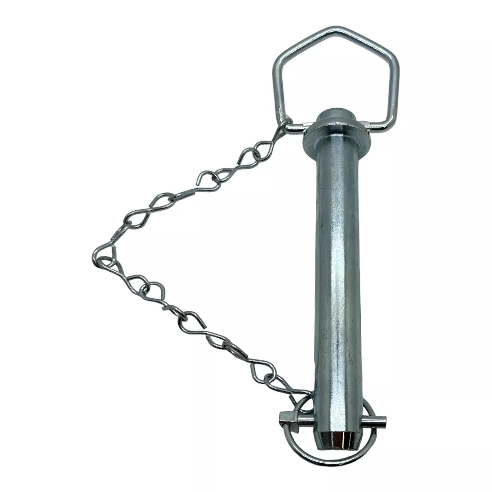 Trailer Tow Bar Drop Handle Hitch Pins 25 x 162mm With Linch Pin and Chain - Outdoor Spares